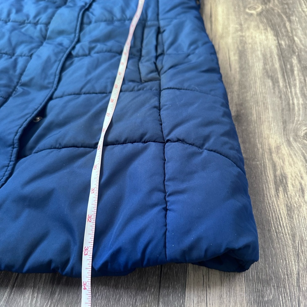 Banana Republic Women’s Down Puffer Jacket – Size XS | Blue Long Winter Coat - Picture 16 of 16